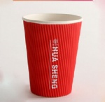 coffee shop paper cup custom logo takeway paper cup ripple wall 10 oz disposable coffee cups